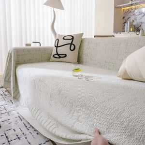 Modern Light Luxury Silky Smooth Couch Throw Protector, Washable Furniture Protector
