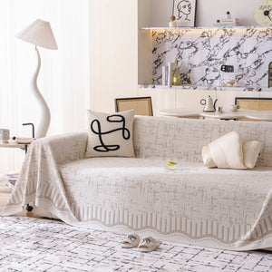 Modern Light Luxury Silky Smooth Couch Throw Protector, Washable Furniture Protector