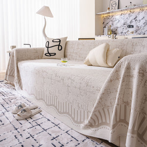 Modern Light Luxury Silky Smooth Couch Throw Protector, Washable Furniture Protector