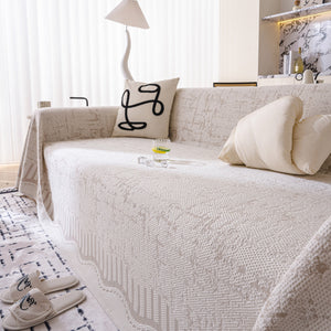 Modern Light Luxury Silky Smooth Couch Throw Protector, Washable Furniture Protector