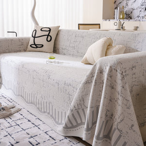 Modern Light Luxury Silky Smooth Couch Throw Protector, Washable Furniture Protector