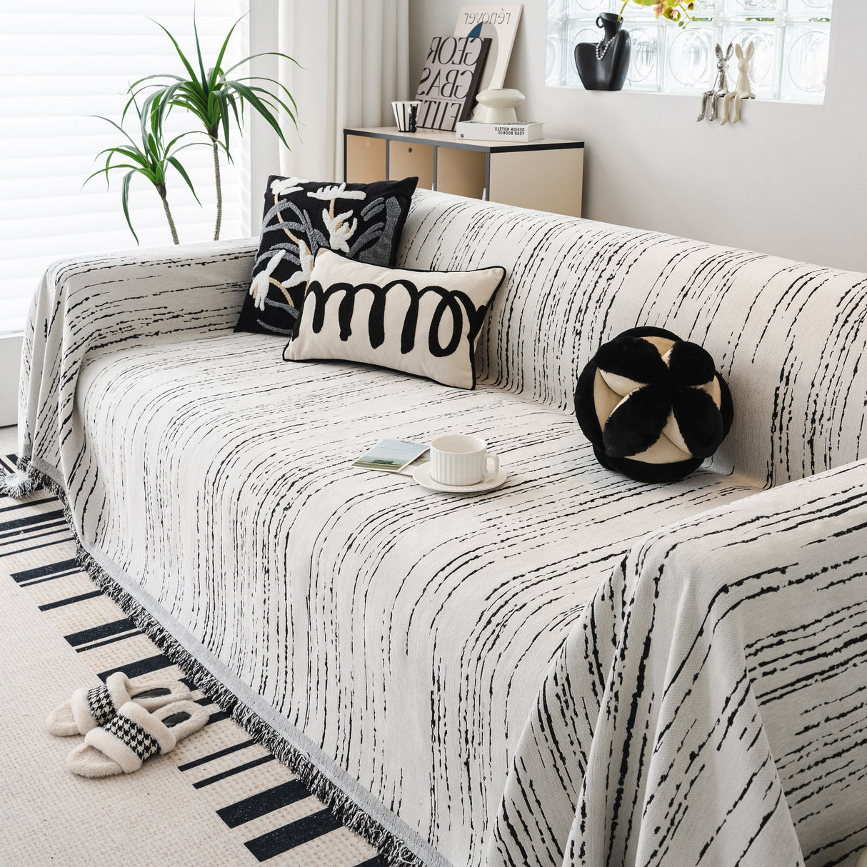 Slip Covers for Sofas, Sofa Throw Cover Soft Chenille Sofa Bed Cover, L Shaped Sectional Couch Covers