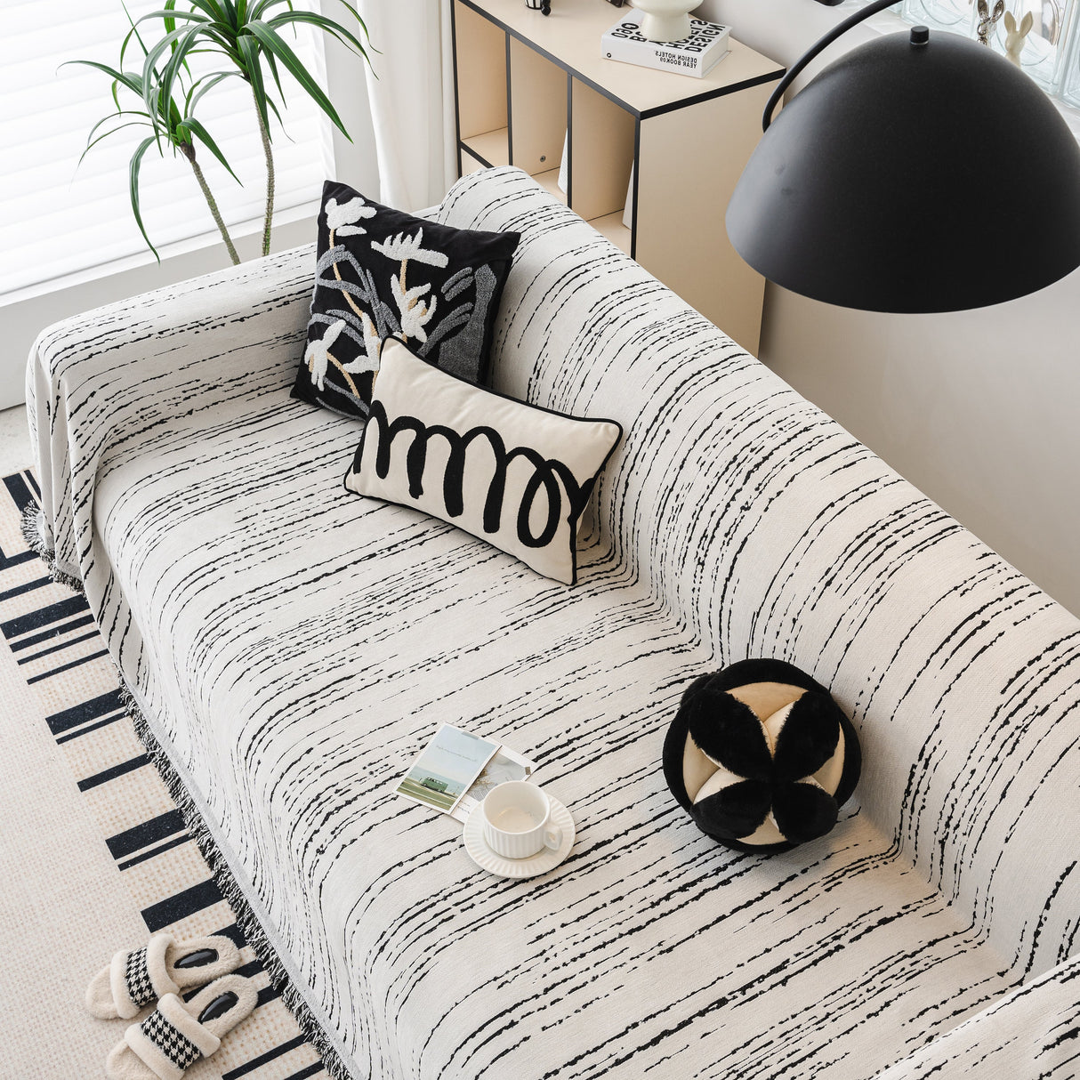 Slip Covers for Sofas, Sofa Throw Cover Soft Chenille Sofa Bed Cover, L Shaped Sectional Couch Covers