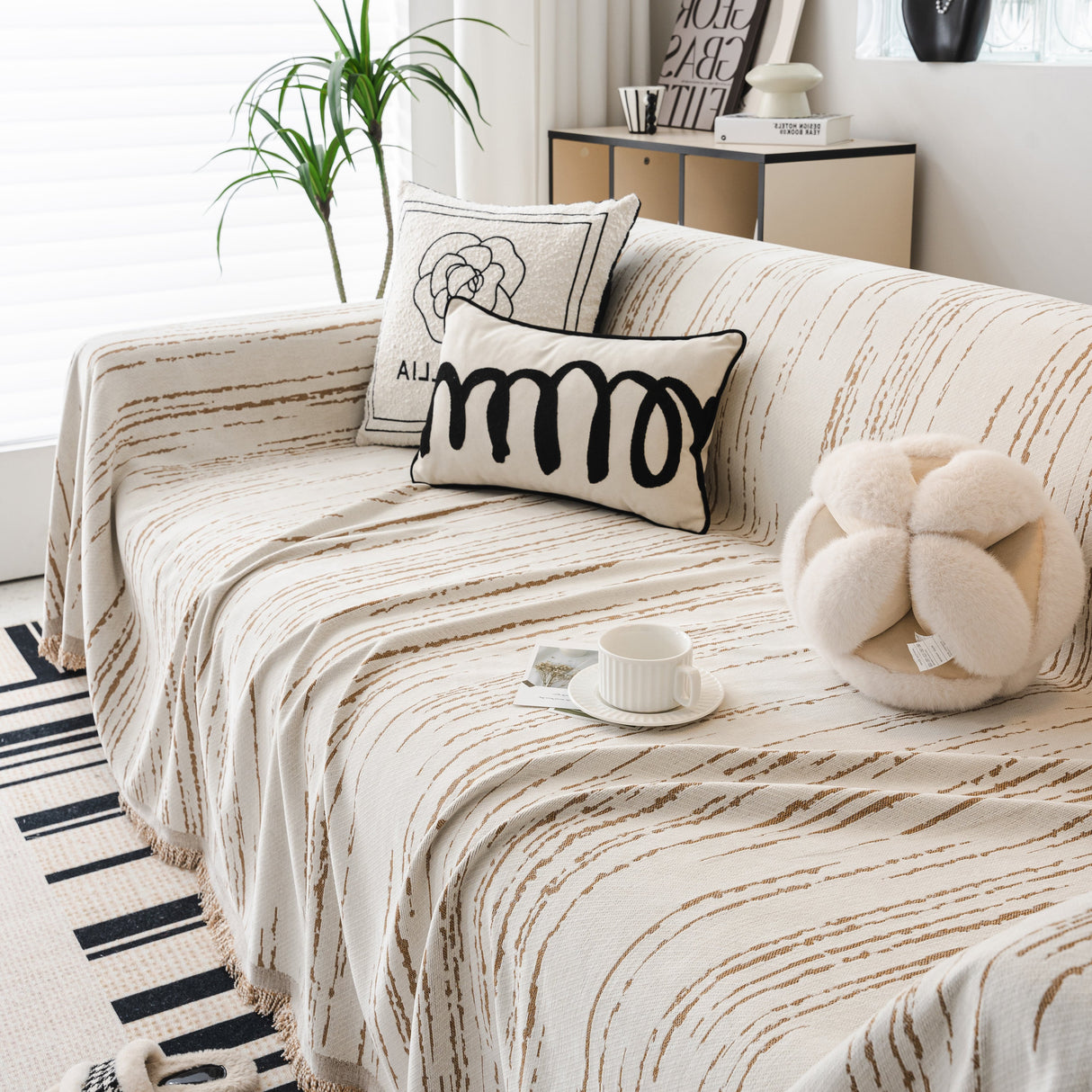 Slip Covers for Sofas, Sofa Throw Cover Soft Chenille Sofa Bed Cover, L Shaped Sectional Couch Covers