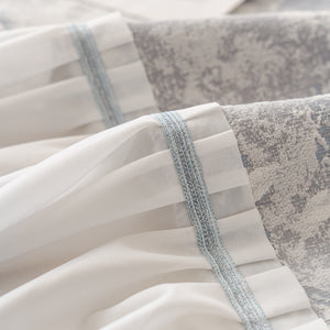 French Chic Style Ruffle Rose Cover Throw for Sofas, Decorative Sectional Covers