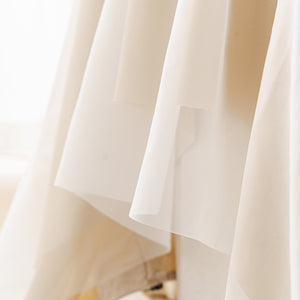 Leaf Jacquard Sofa Cover with Ruffle Skirt – Non-Slip Couch Protector with Sheer Hem