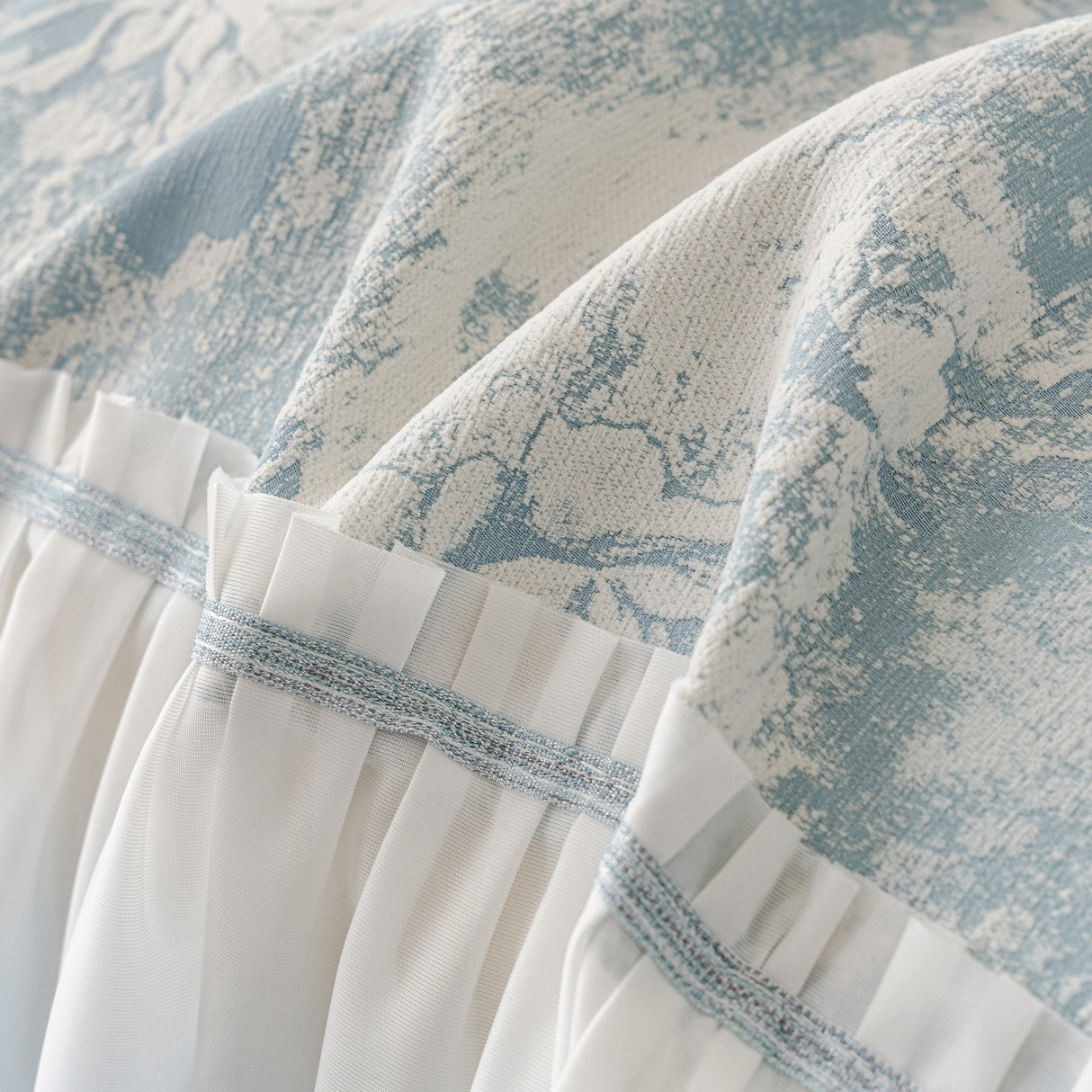 French Chic Style Ruffle Rose Cover Throw for Sofas, Decorative Sectional Covers