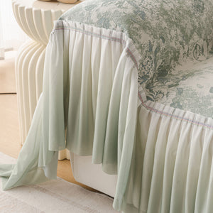 French Chic Style Ruffle Rose Cover Throw for Sofas, Decorative Sectional Covers