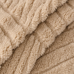 Plush Flannel Fleece Sofa Throw Blanket, Soft & Cozy Furniture Protector for Couch