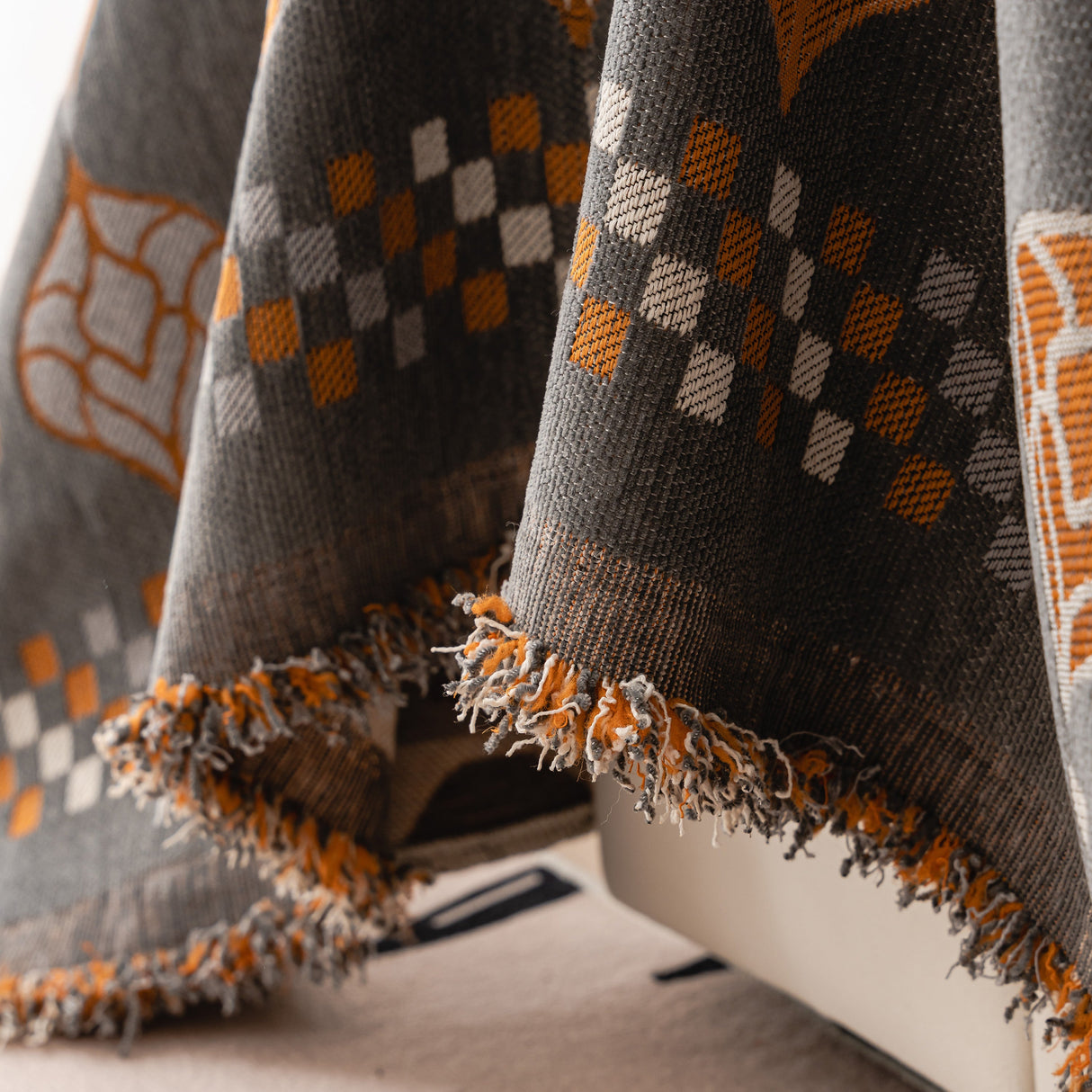 Boho Geometric Sofa Slipcovers Chenille Scratch Resistant Couch Protective Covers