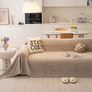 Boho 3D Geometric Throw Blanket for Couch, Luxurious Velvety Plush Fleece Sofa Cover