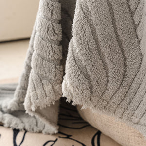 Plush Flannel Fleece Sofa Throw Blanket, Soft & Cozy Furniture Protector for Couch