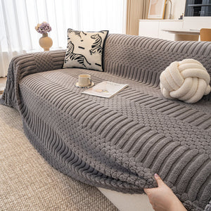 Boho 3D Geometric Throw Blanket for Couch, Luxurious Velvety Plush Fleece Sofa Cover