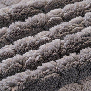 Boho 3D Geometric Throw Blanket for Couch, Luxurious Velvety Plush Fleece Sofa Cover