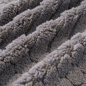 Boho 3D Geometric Throw Blanket for Couch, Luxurious Velvety Plush Fleece Sofa Cover