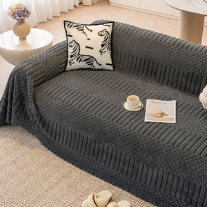 Boho 3D Geometric Throw Blanket for Couch, Luxurious Velvety Plush Fleece Sofa Cover