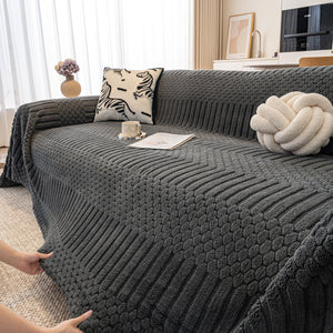 Boho 3D Geometric Throw Blanket for Couch, Luxurious Velvety Plush Fleece Sofa Cover