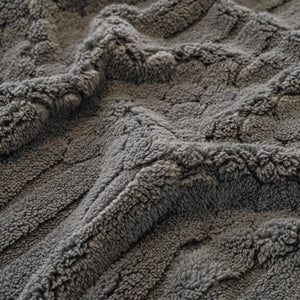 Boho 3D Geometric Throw Blanket for Couch, Luxurious Velvety Plush Fleece Sofa Cover