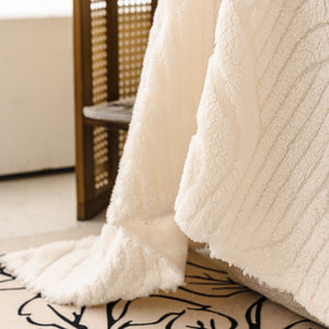 Plush Flannel Fleece Sofa Throw Blanket, Soft & Cozy Furniture Protector for Couch