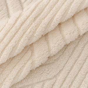 Plush Flannel Fleece Sofa Throw Blanket, Soft & Cozy Furniture Protector for Couch