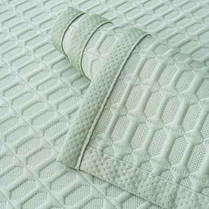 Geometric Textured Couch Slipcover Protector Non-Slip Ice Silk Sofa Cover for Couch