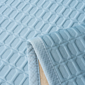 Geometric Textured Couch Slipcover Protector Non-Slip Ice Silk Sofa Cover for Couch