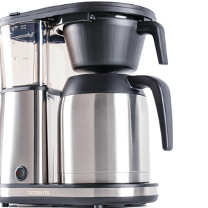 Connoisseur 8-Cup Drip Coffee Brewer One-Touch with Thermal Carafe and Hanging Basket - SCA Certified Home Brewer