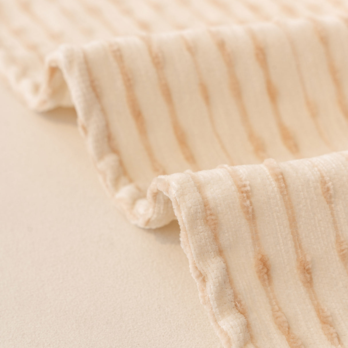 Ruffled Sofa Cover with Bowknot Decor, French Country Style Skirted Couch Slipcover