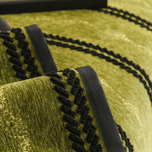 Non-Slip Sofa Cover with Thick Chenille Texture Woven Stripe Couch Protector Throw