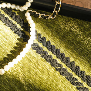 Non-Slip Sofa Cover with Thick Chenille Texture Woven Stripe Couch Protector Throw