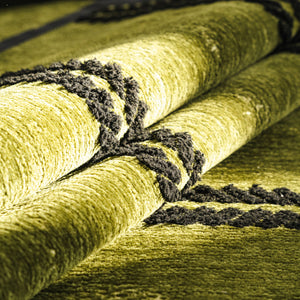 Non-Slip Sofa Cover with Thick Chenille Texture Woven Stripe Couch Protector Throw