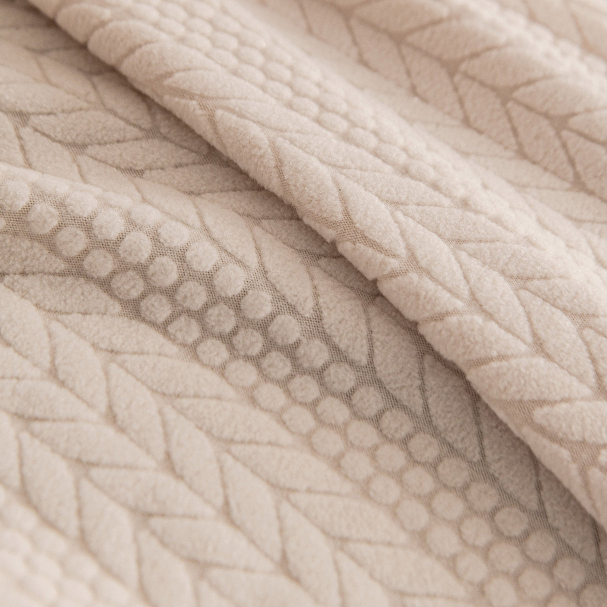 High Stretch Wheat Ear Embossed Textured Couch Slipcover, Water Repellent Sofa Cover