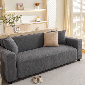Embossed Lines Couch Covers Stretchable Non-Slip & Washable Sofa Slipcovers