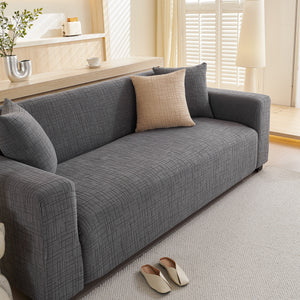 Embossed Lines Couch Covers Stretchable Non-Slip & Washable Sofa Slipcovers