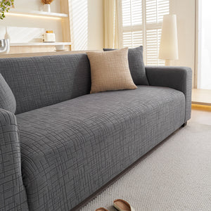Embossed Lines Couch Covers Stretchable Non-Slip & Washable Sofa Slipcovers