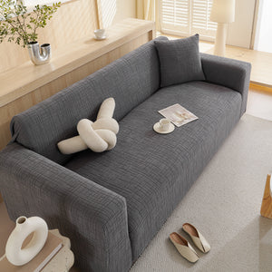 Embossed Lines Couch Covers Stretchable Non-Slip & Washable Sofa Slipcovers