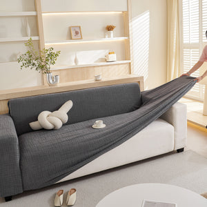 Embossed Lines Couch Covers Stretchable Non-Slip & Washable Sofa Slipcovers