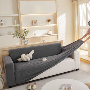 Embossed Lines Couch Covers Stretchable Non-Slip & Washable Sofa Slipcovers