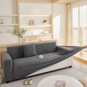 Embossed Lines Couch Covers Stretchable Non-Slip & Washable Sofa Slipcovers