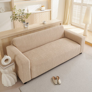 Embossed Lines Couch Covers Stretchable Non-Slip & Washable Sofa Slipcovers