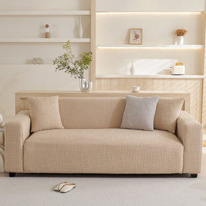 Embossed Lines Couch Covers Stretchable Non-Slip & Washable Sofa Slipcovers