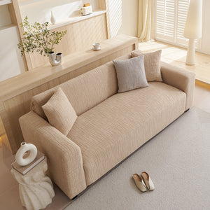 Embossed Lines Couch Covers Stretchable Non-Slip & Washable Sofa Slipcovers