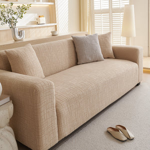 Embossed Lines Couch Covers Stretchable Non-Slip & Washable Sofa Slipcovers