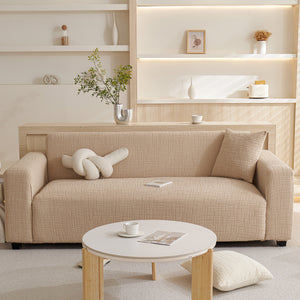 Embossed Lines Couch Covers Stretchable Non-Slip & Washable Sofa Slipcovers