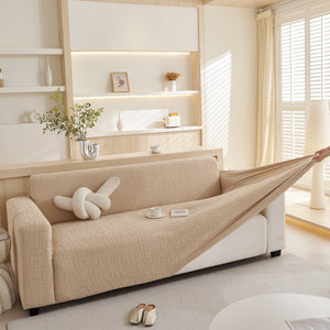 Embossed Lines Couch Covers Stretchable Non-Slip & Washable Sofa Slipcovers