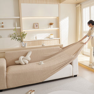 Embossed Lines Couch Covers Stretchable Non-Slip & Washable Sofa Slipcovers