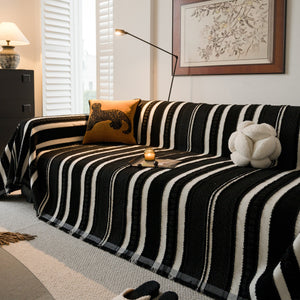 Bohemian Striped Sofa Cover, Decor Woven Throw for Couch, Loveseat, or Sectional