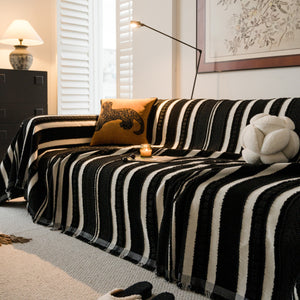 Bohemian Striped Sofa Cover, Decor Woven Throw for Couch, Loveseat, or Sectional