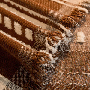 Bohemian Striped Sofa Cover, Decor Woven Throw for Couch, Loveseat, or Sectional