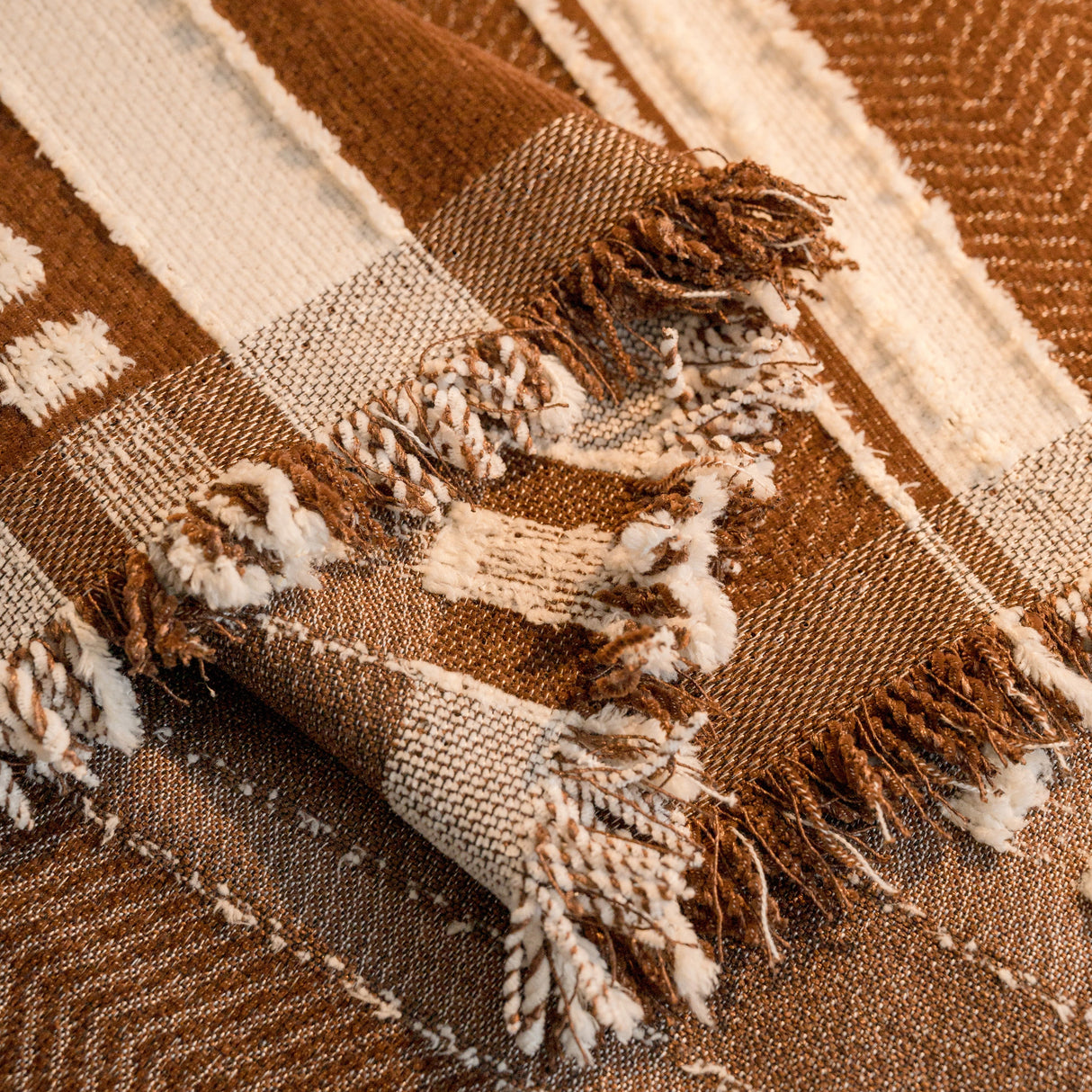 Bohemian Striped Sofa Cover, Decor Woven Throw for Couch, Loveseat, or Sectional